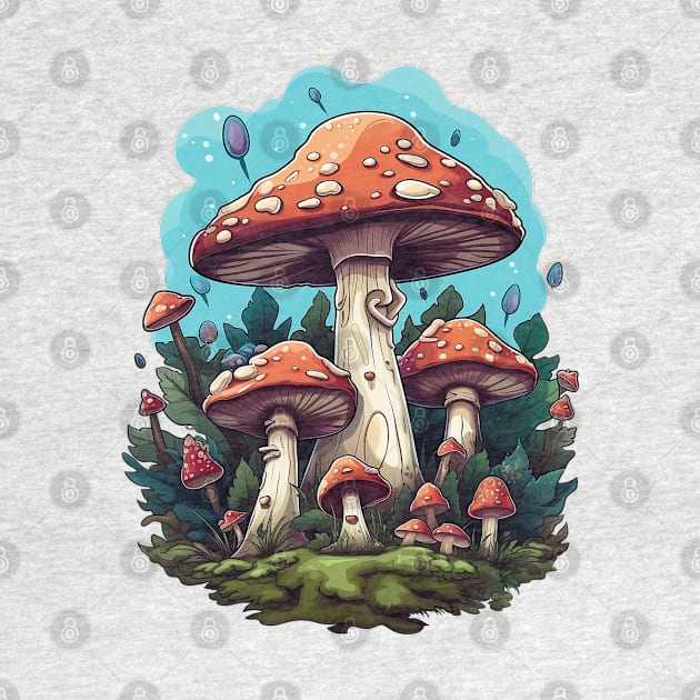 Mushroom Forest by Bondoboxy